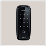 Khóa điện tử Hafele ER5900-TCB cho cửa gỗ / Màu đen, mã số 912.05.656